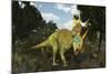 Styracosaurus, a Horned Dinosaur of the Late Cretaceous-Stocktrek Images-Mounted Art Print