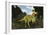 Styracosaurus, a Horned Dinosaur of the Late Cretaceous-Stocktrek Images-Framed Art Print