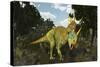 Styracosaurus, a Horned Dinosaur of the Late Cretaceous-Stocktrek Images-Stretched Canvas