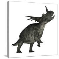 Styracosaurus Dinosaur Roaring-Stocktrek Images-Stretched Canvas
