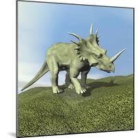 Styracosaurus Dinosaur-null-Mounted Art Print