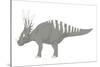 Styracosaurus Pencil Drawing with Digital Color-Stocktrek Images-Stretched Canvas