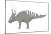 Styracosaurus Pencil Drawing with Digital Color-Stocktrek Images-Mounted Art Print