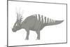 Styracosaurus Pencil Drawing with Digital Color-Stocktrek Images-Mounted Art Print