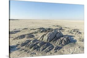 Sua Pan and Rocks of Kubu Island, Botswana-Paul Souders-Stretched Canvas