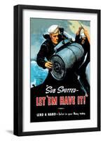 Sub Spotted, Let 'Em Have It!-null-Framed Art Print