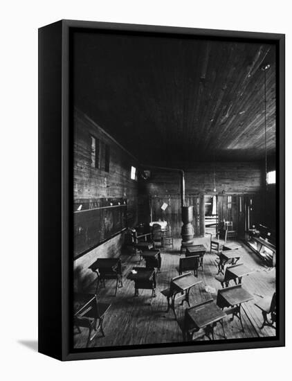 Sub Standard Grade School Classroom at African American School, the Effect of Segregation-Gordon Parks-Framed Stretched Canvas