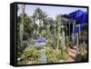 Sub-Tropical Jardin Majorelle in the Ville Nouvelle of Marrakech-Julian Love-Framed Stretched Canvas