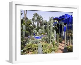 Sub-Tropical Jardin Majorelle in the Ville Nouvelle of Marrakech-Julian Love-Framed Photographic Print