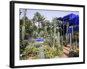 Sub-Tropical Jardin Majorelle in the Ville Nouvelle of Marrakech-Julian Love-Framed Photographic Print