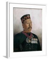 Subadar Major Judbhir Thapa, 2nd Gurkha Regiment, 1893-Gertrude Ellen Burrard-Framed Giclee Print