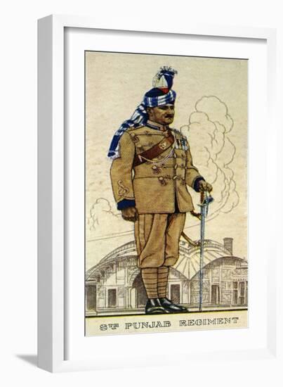 Subadar-Major of the 8th Punjab Regiment, Indian Army, 1938-null-Framed Giclee Print