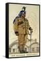 Subadar-Major of the 8th Punjab Regiment, Indian Army, 1938-null-Framed Stretched Canvas