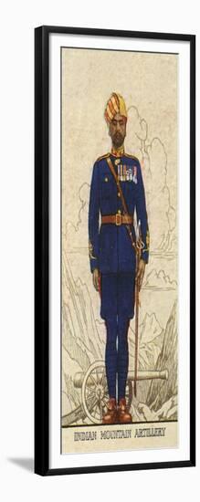 Subadar-Major of the Indian Mountain Artillery,, Indian Army, 1938-null-Framed Giclee Print