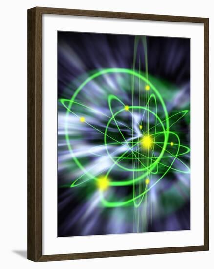 Subatomic Particles Abstract-Mehau Kulyk-Framed Photographic Print