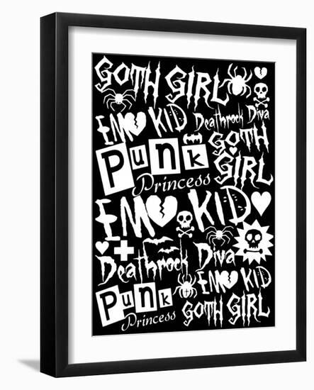 Subculture Girl-Roseanne Jones-Framed Giclee Print