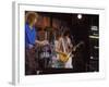 Subject: Jimmy Page and Robert Plant Formerly of Led Zeppelin Performing at Live Aid-David Mcgough-Framed Premium Photographic Print