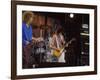 Subject: Jimmy Page and Robert Plant Formerly of Led Zeppelin Performing at Live Aid-David Mcgough-Framed Premium Photographic Print