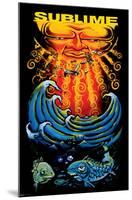 Sublime- Sun & Fish-null-Mounted Poster