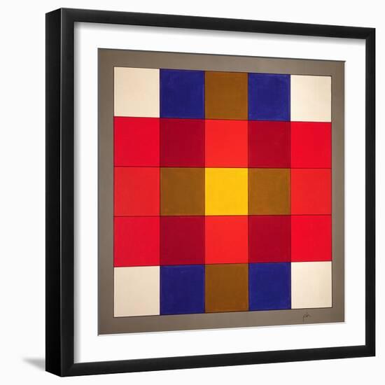 Subliminal Yellow Cross, 1986-Peter McClure-Framed Giclee Print