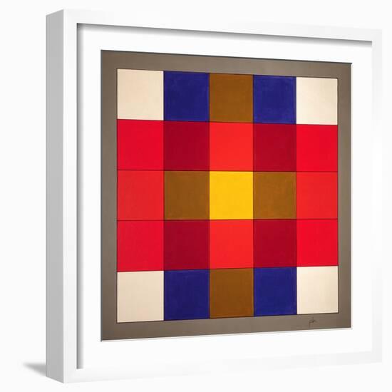 Subliminal Yellow Cross, 1986-Peter McClure-Framed Giclee Print