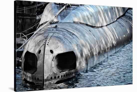 Submarine at Philadelphia Marina-null-Stretched Canvas