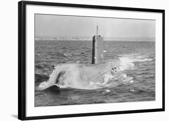 Submarine Being Tested-null-Framed Photographic Print