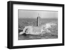 Submarine Being Tested-null-Framed Photographic Print