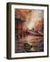 Submarine C3, Filled with High Explosives, Charging the Mole at Zeebrugge-null-Framed Giclee Print