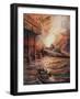 Submarine C3, Filled with High Explosives, Charging the Mole at Zeebrugge-null-Framed Giclee Print