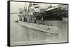 Submarine in Hololulu Harbor, Hawaii-null-Framed Stretched Canvas