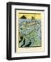 Submarine on Surface-Charles Robinson-Framed Art Print