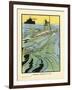 Submarine on Surface-Charles Robinson-Framed Art Print