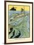 Submarine on Surface-Charles Robinson-Framed Art Print