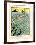 Submarine on Surface-Charles Robinson-Framed Art Print