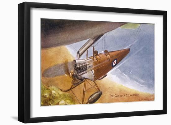 Submarine Scout Airship-GT Clarkson-Framed Art Print