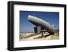 Submarine U995 in front of the Marine Memorial, Baltic Spa Town of Laboe, Germany-null-Framed Art Print