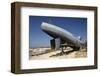 Submarine U995 in front of the Marine Memorial, Baltic Spa Town of Laboe, Germany-null-Framed Art Print
