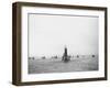 Submarine USS Nautilus in NY Harbor with Escorting Tugboats, After Voyage Beneath Polar Icecap-Carl Mydans-Framed Photographic Print