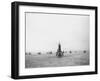 Submarine USS Nautilus in NY Harbor with Escorting Tugboats, After Voyage Beneath Polar Icecap-Carl Mydans-Framed Photographic Print