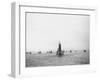 Submarine USS Nautilus in NY Harbor with Escorting Tugboats, After Voyage Beneath Polar Icecap-Carl Mydans-Framed Photographic Print