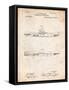 Submarine Vessel Patent-Cole Borders-Framed Stretched Canvas