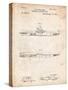 Submarine Vessel Patent-Cole Borders-Stretched Canvas