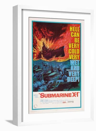 Submarine X-1, 1968-null-Framed Art Print