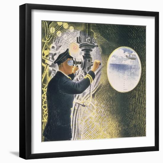 Submarine-Eric Ravilious-Framed Giclee Print