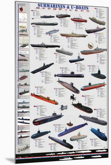 Submarines and U-Boats-null-Mounted Premium Giclee Print