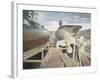 Submarines in Dry Dock-Eric Ravilious-Framed Giclee Print