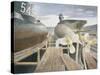 Submarines in Dry Dock-Eric Ravilious-Stretched Canvas
