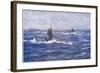 Submarines in the Channel, 1915-William Lionel Wyllie-Framed Giclee Print