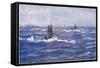 Submarines in the Channel, 1915-William Lionel Wyllie-Framed Stretched Canvas